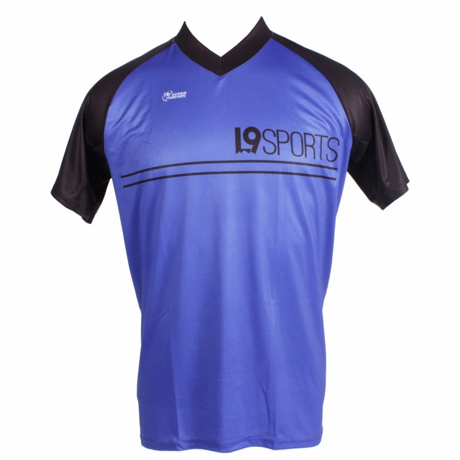 Bike Shirts & Jerseys * | L9 Sports Trail Jersey Ss Men'S Black/Blue