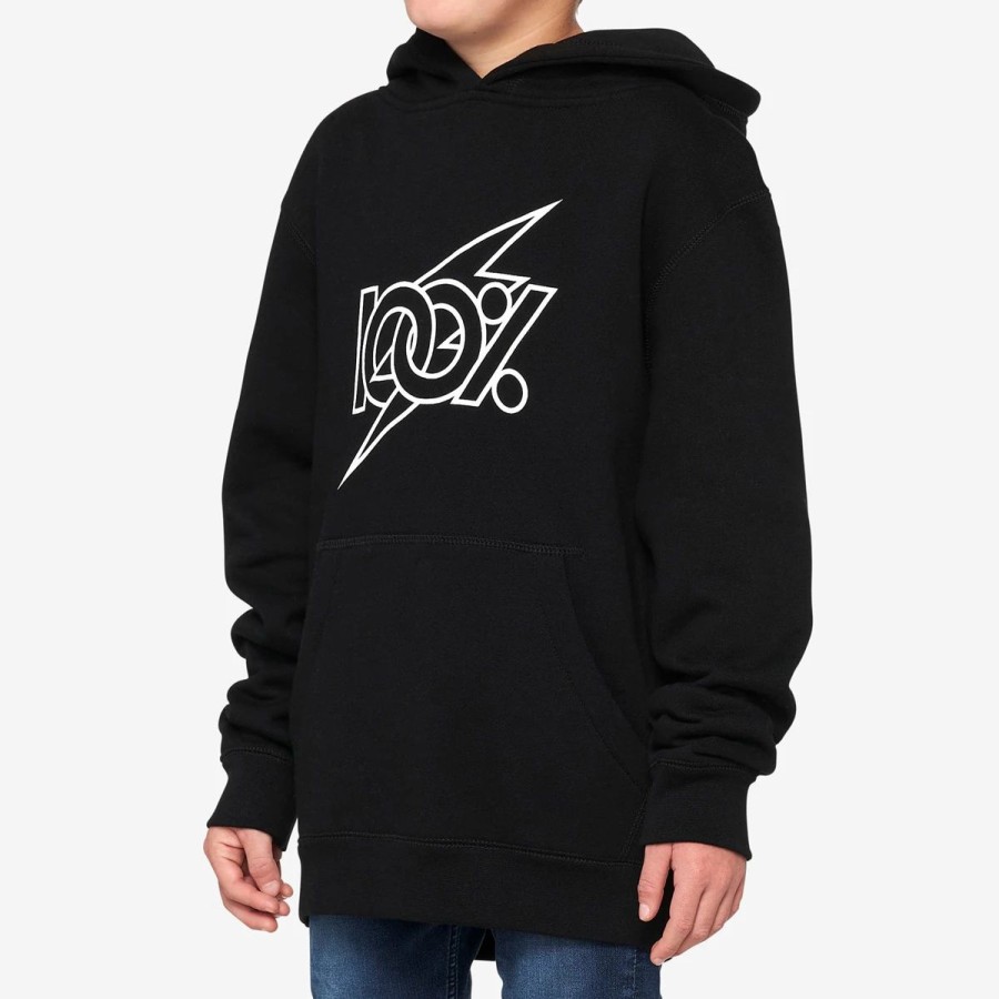 Bike Shirts & Jerseys * | 100% Fioki Youth Hooded Pullover Sweatshirt 2022 Black