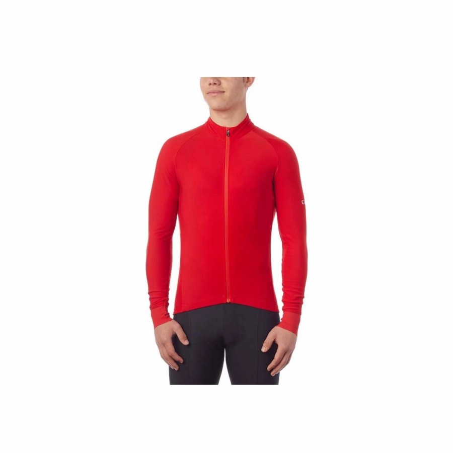 Bike Shirts & Jerseys * | Giro Chrono Long Sleeve Thermal Jersey Bright Red