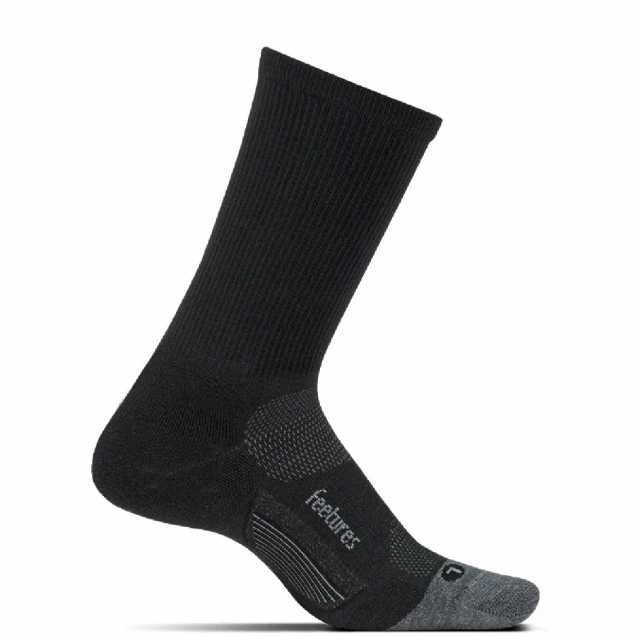 Bike Socks * | Feetures Merino 10 Ultra Light Mini Crew Socks Charcoal