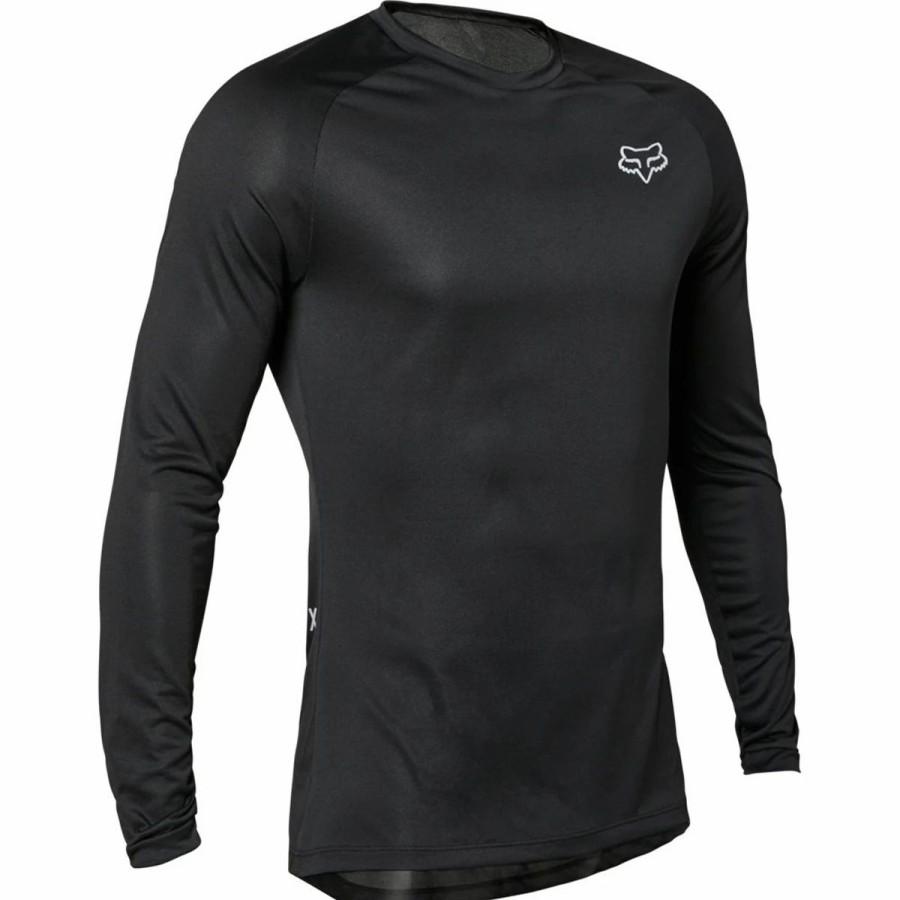 Bike Shirts & Jerseys * | Fox Racing Tecbase Long Sleeve Black