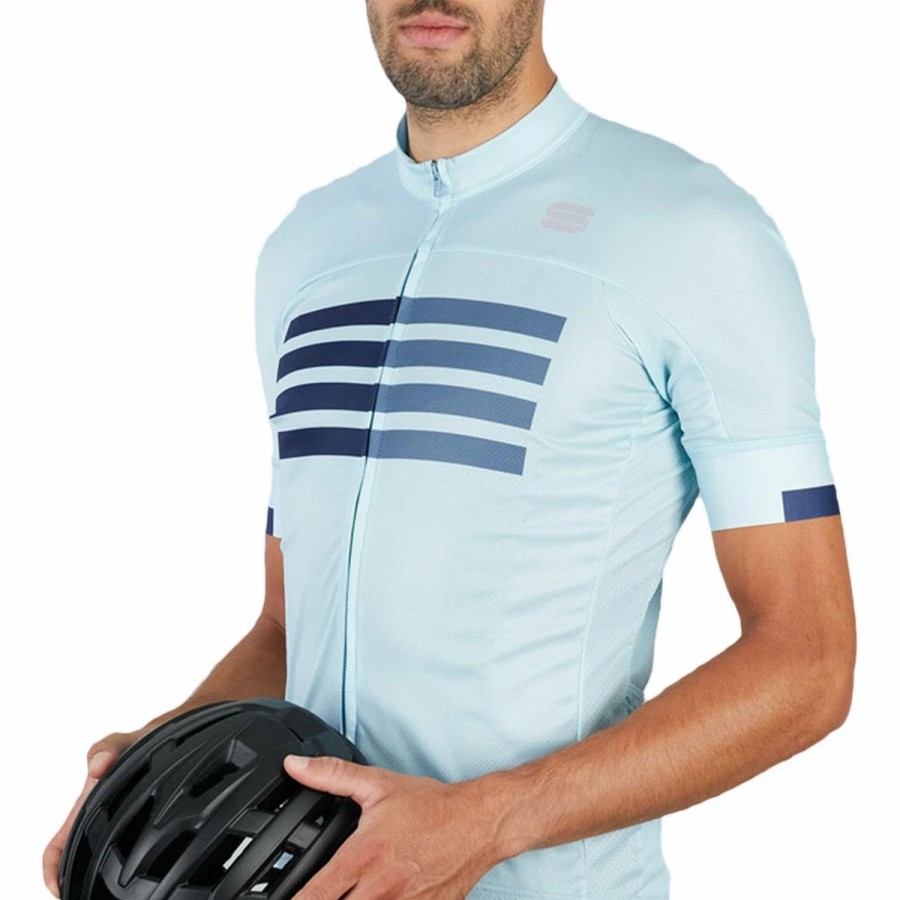 Bike Shirts & Jerseys * | Sportful Wire Cycling Jersey Blue Sky Blue Sea