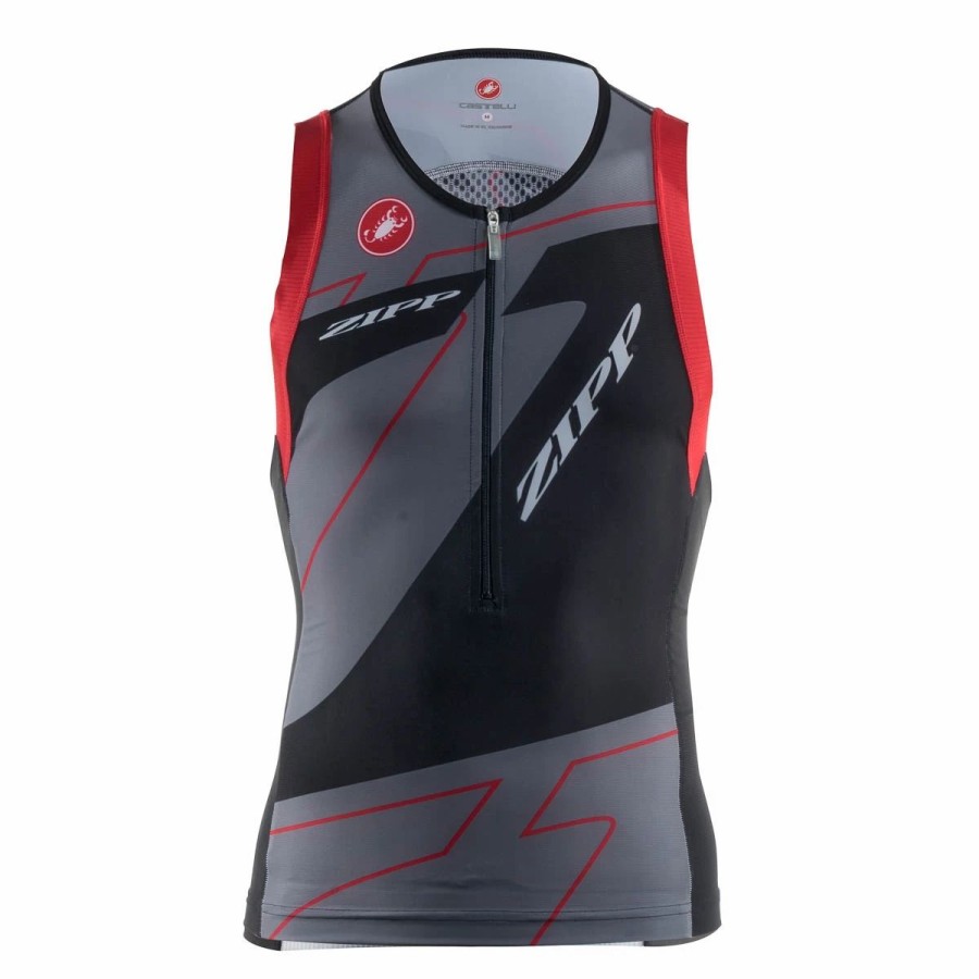 Bike Shirts & Jerseys * | Zipp Speed Weaponry Men'S Tri Top Black