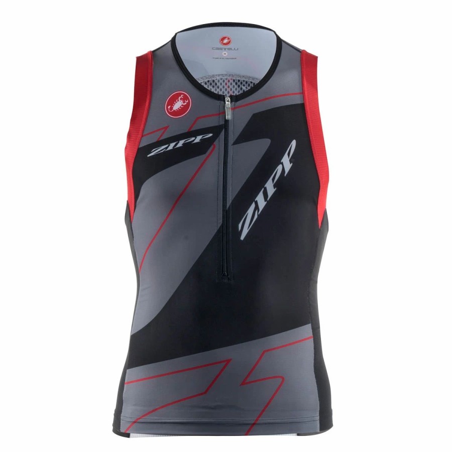 Bike Shirts & Jerseys * | Zipp Speed Weaponry Men'S Tri Top Black