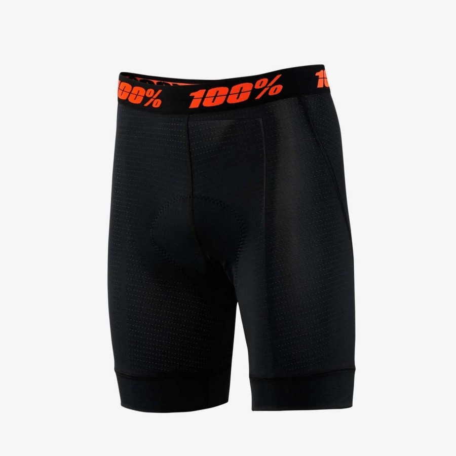 Bike Shorts & Bibs * | 100% Crux Youth Liner Shorts Damaged Packaging Black