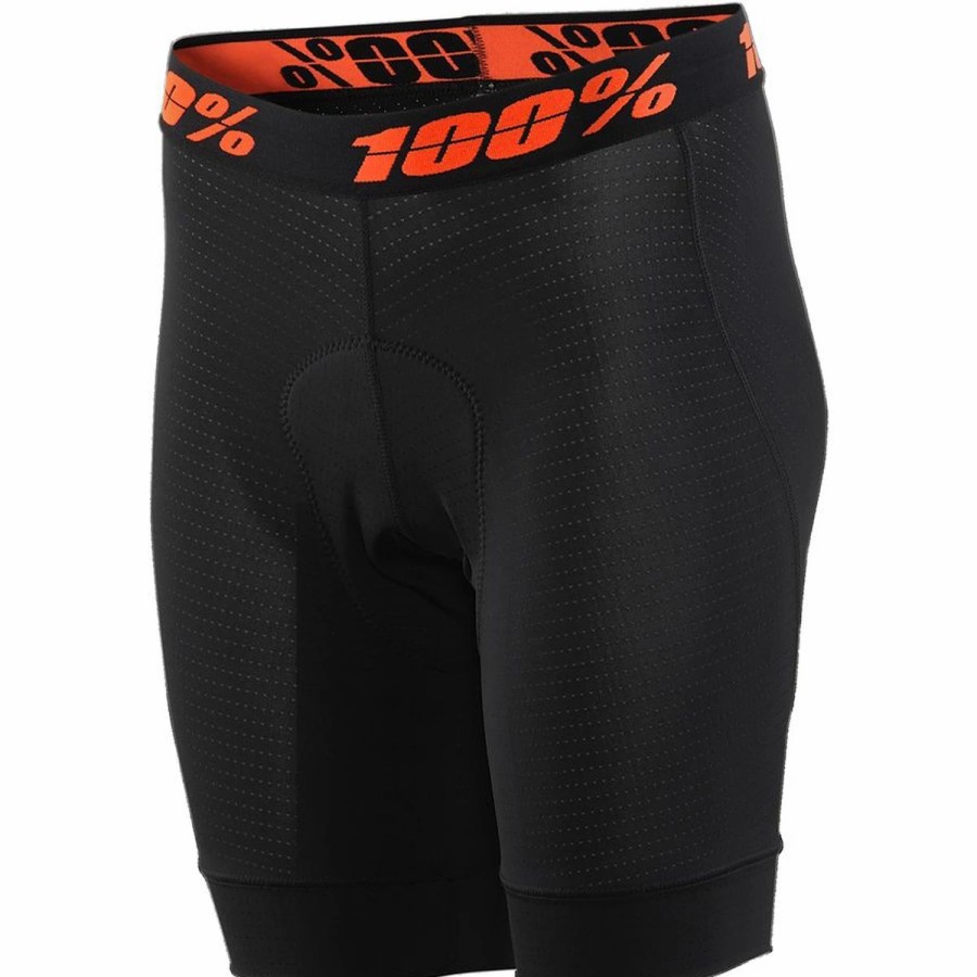 Bike Shorts & Bibs * | 100% Crux Youth Liner Shorts Damaged Packaging Black