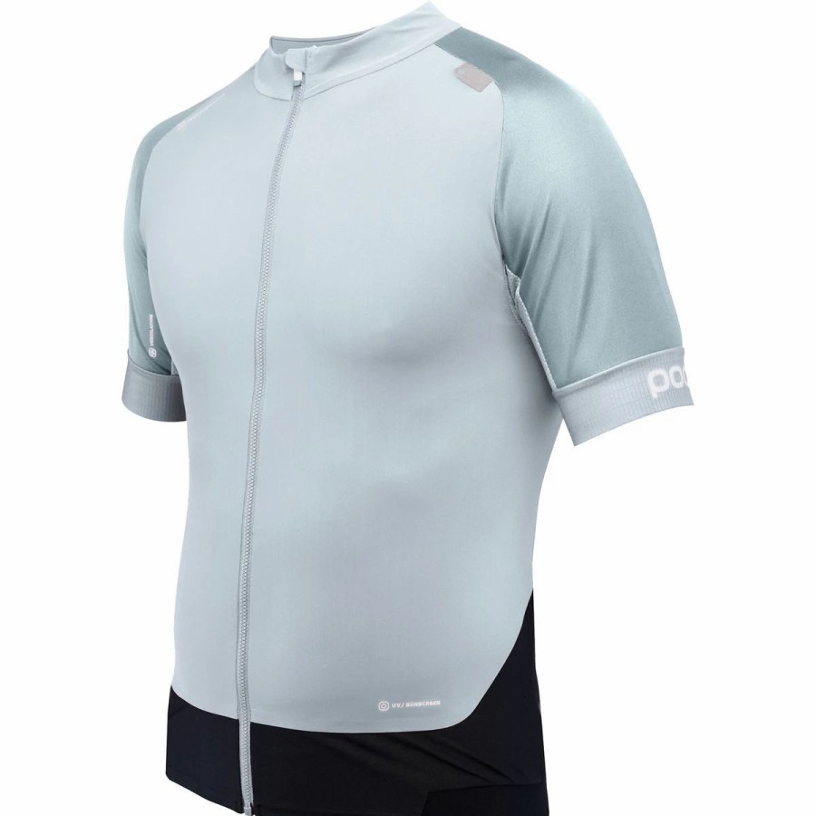 Bike Shirts & Jerseys * | Poc Resistance Pro Xc Zip Tee Fenestrane Blue