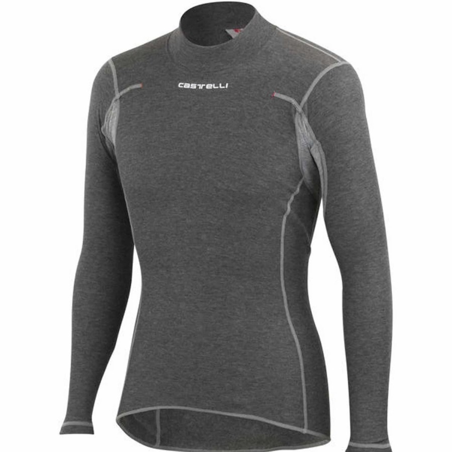 Bike Shirts & Jerseys * | Castelli Flanders Warm Long Sleeve Gray