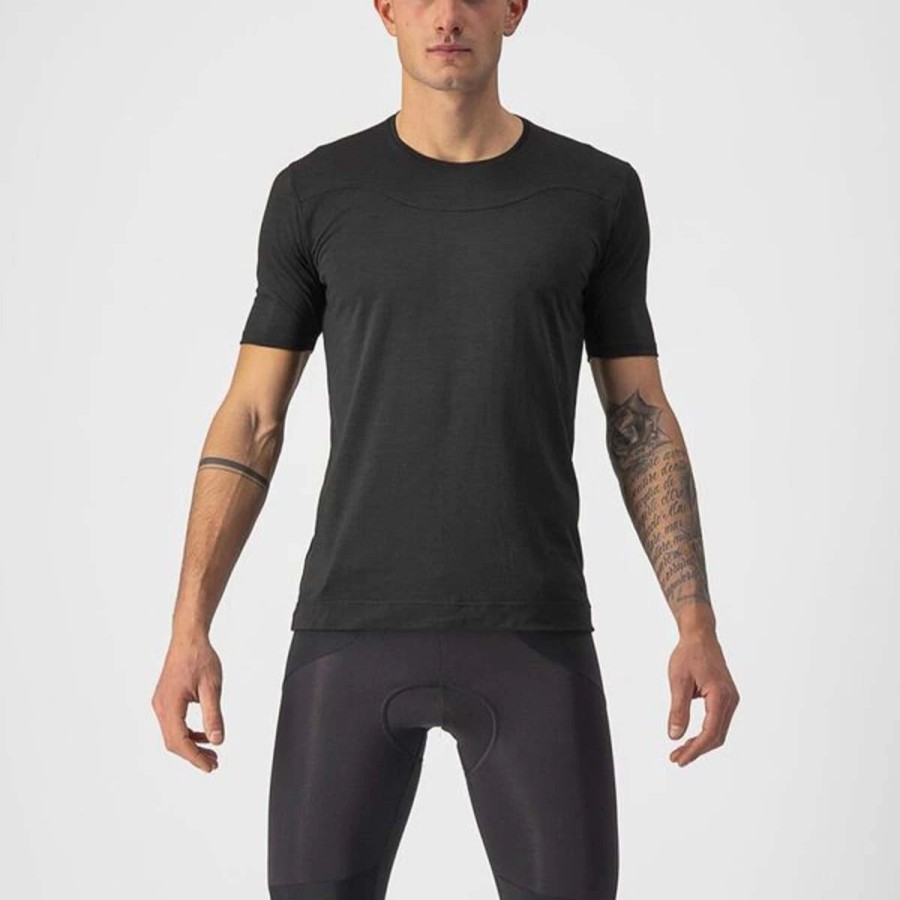 Bike Shirts & Jerseys * | Castelli Bandito Wool Short Sleeve Baselayer Black