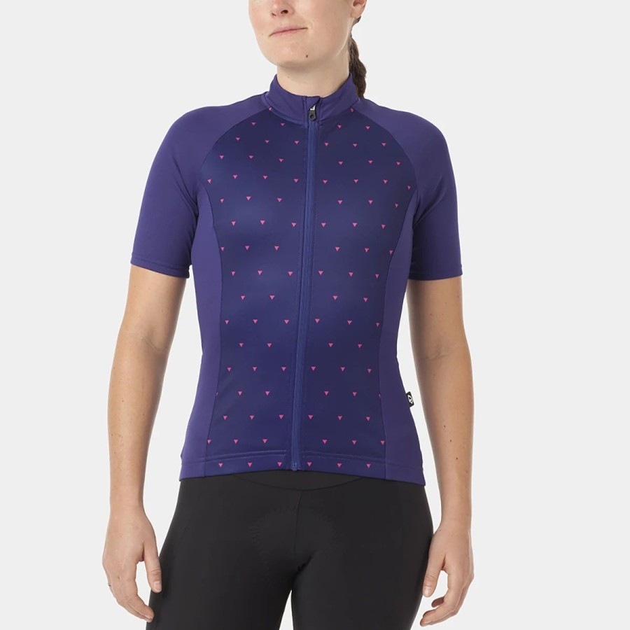 Bike Shirts & Jerseys * | Giro Chrono Sport Sublimated Women'S Cycling Jersey Ultraviolet Sharktooth S