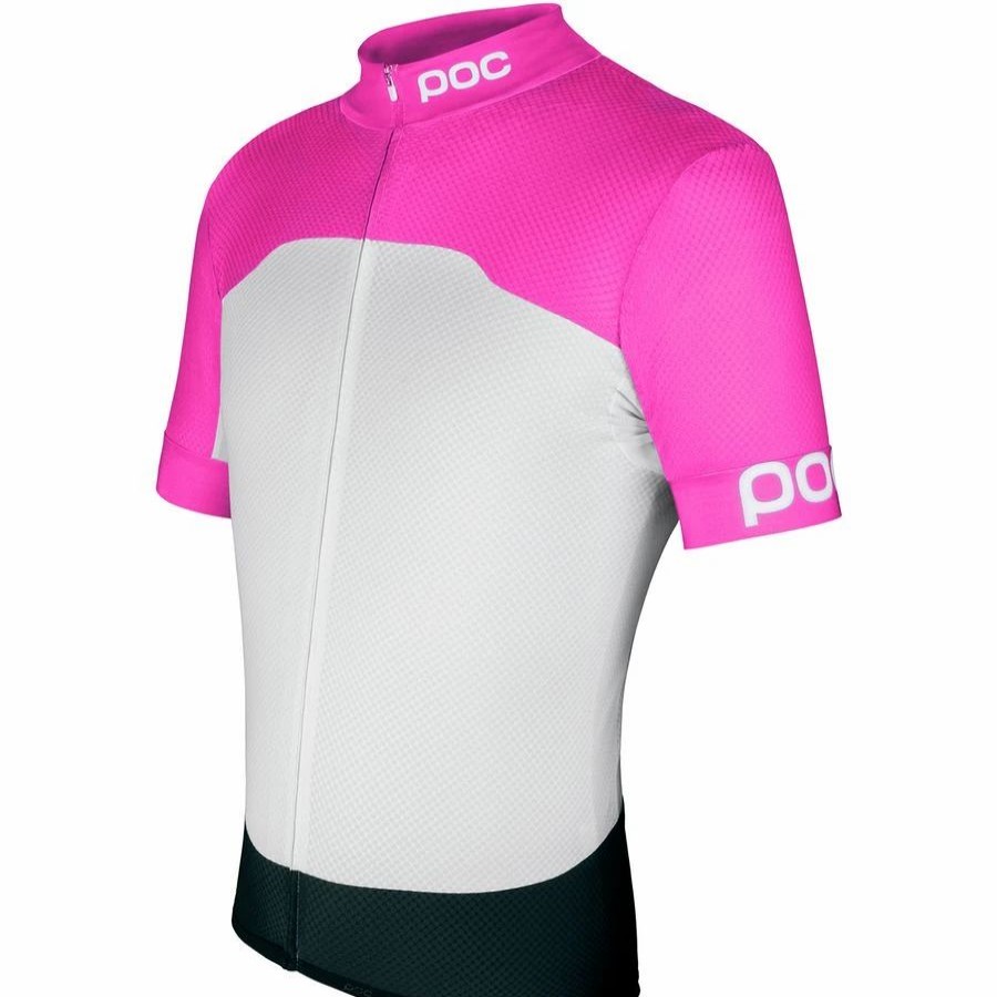 Bike Shirts & Jerseys * | Poc Avip Printed Light Jersey Fluorescent Pink