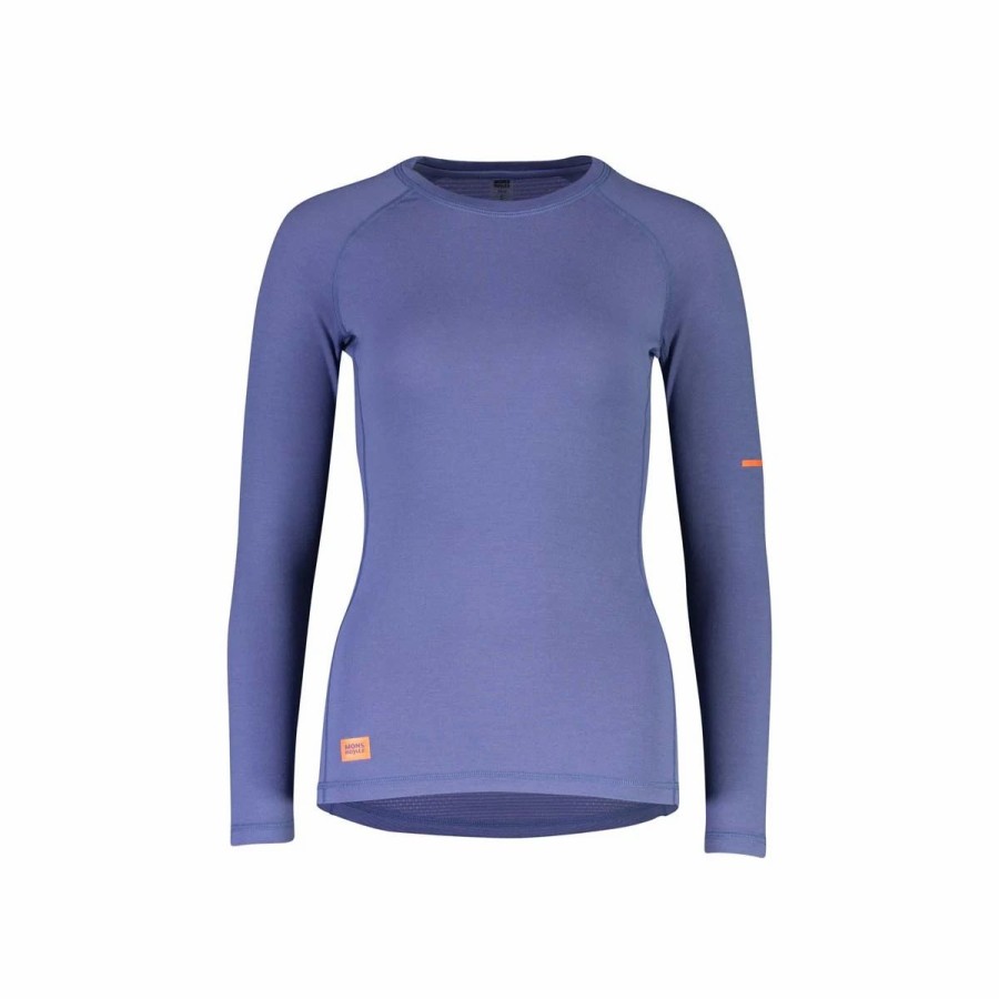 Bike Shirts & Jerseys * | Mons Royale Womens Mintaro Long Sleeve Jersey Blue