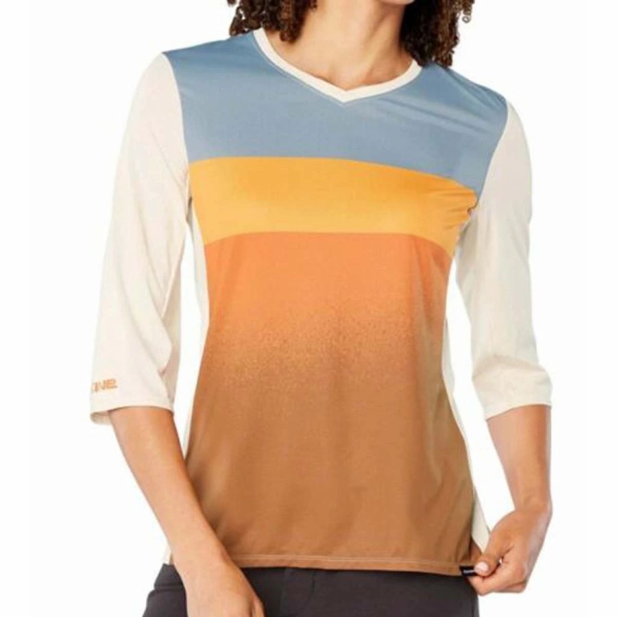 Bike Shirts & Jerseys * | Dakine Cadence 3/4 Women'S Jersey Desert Blocks