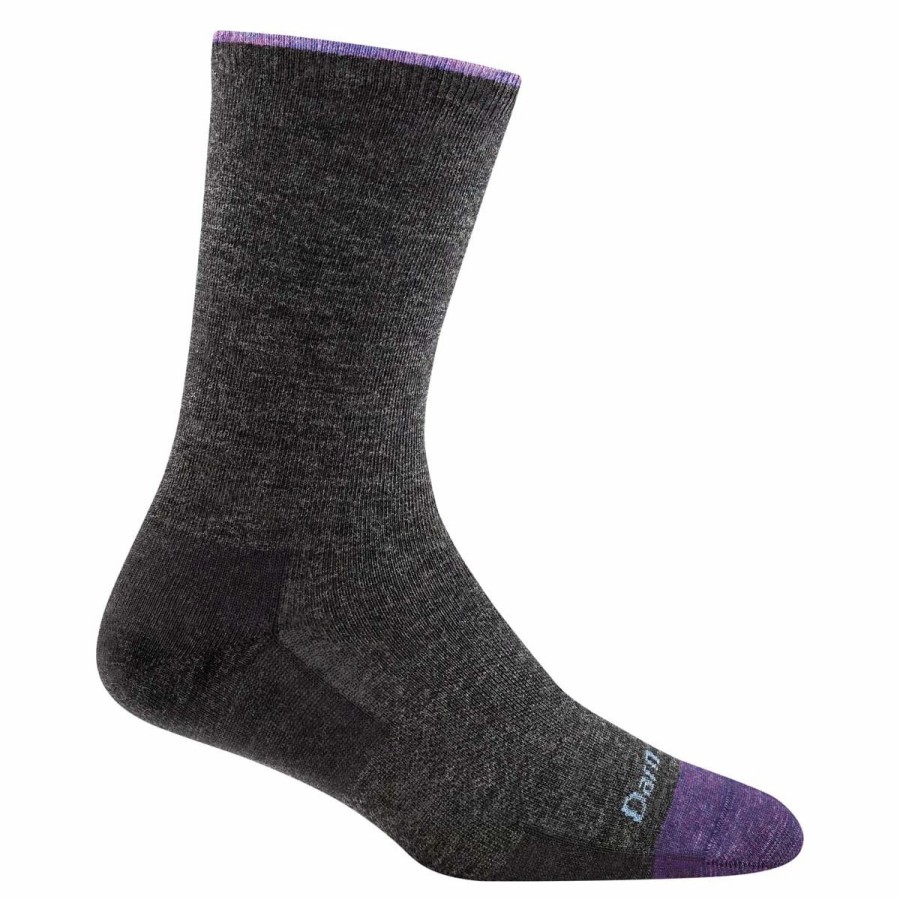 Bike Socks * | Darn Tough Solid Basic Crew Lightweight Women'S Socks