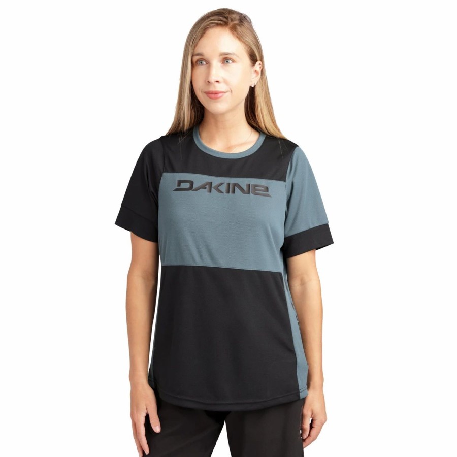 Bike Shirts & Jerseys * | Dakine Thrillium Short Sleeve Women'S Bike Jersey 2022 Galactic Blue