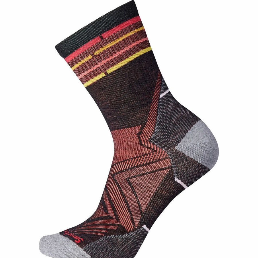 Bike Socks * | Smartwool Run Zero Cushion Mid Crew Socks Black