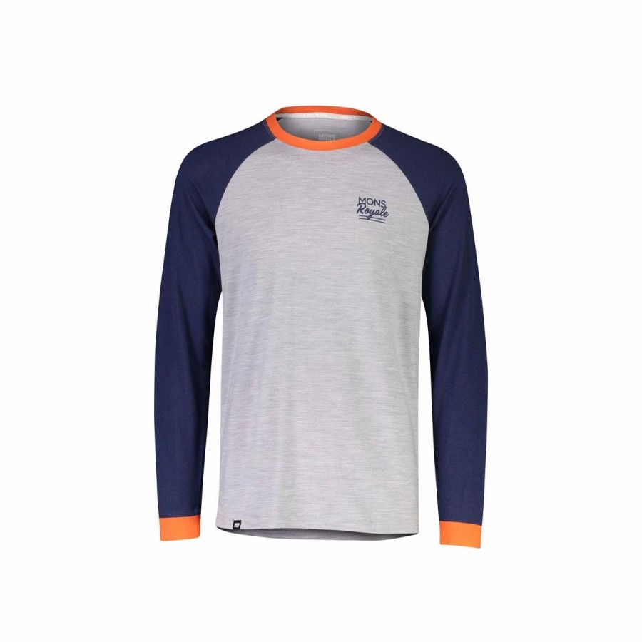 Bike Shirts & Jerseys * | Mons Royale Mens The Go To Raglan Ls