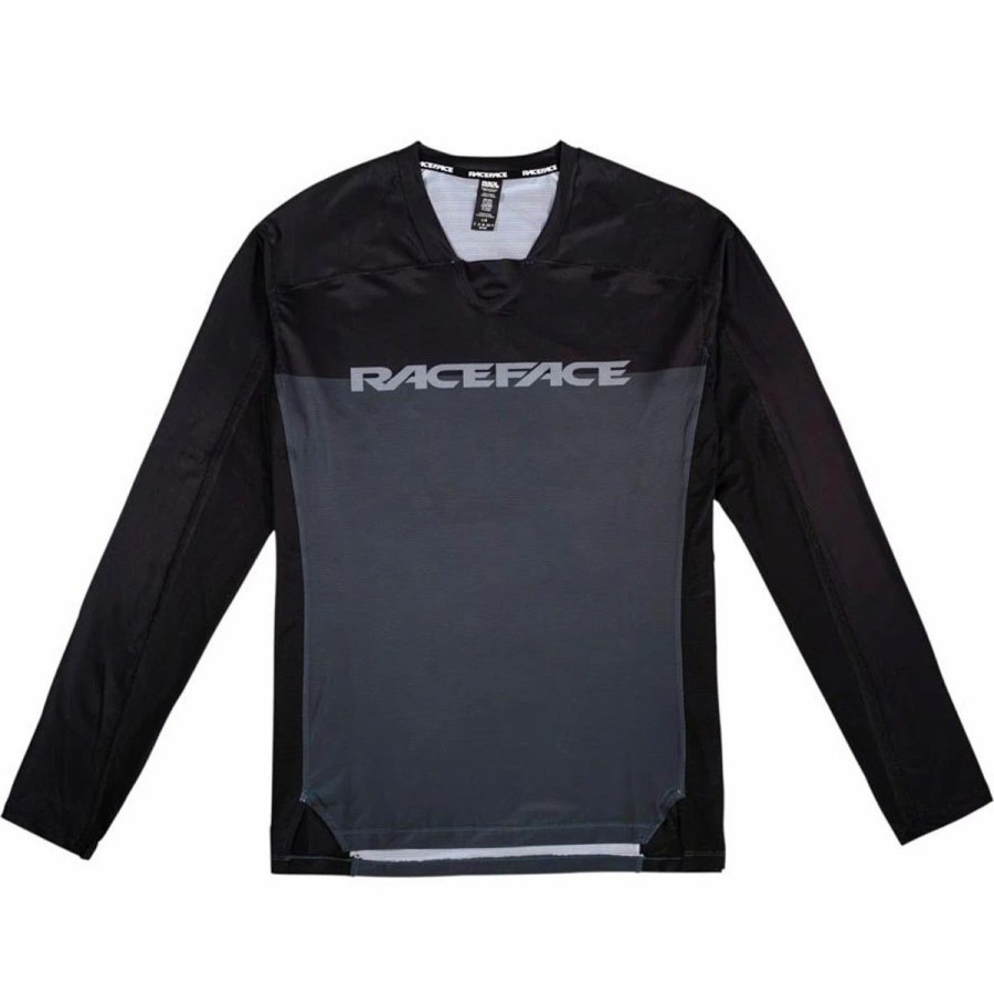 Bike Shirts & Jerseys * | Raceface Diffuse Long Sleeve Jersey Black