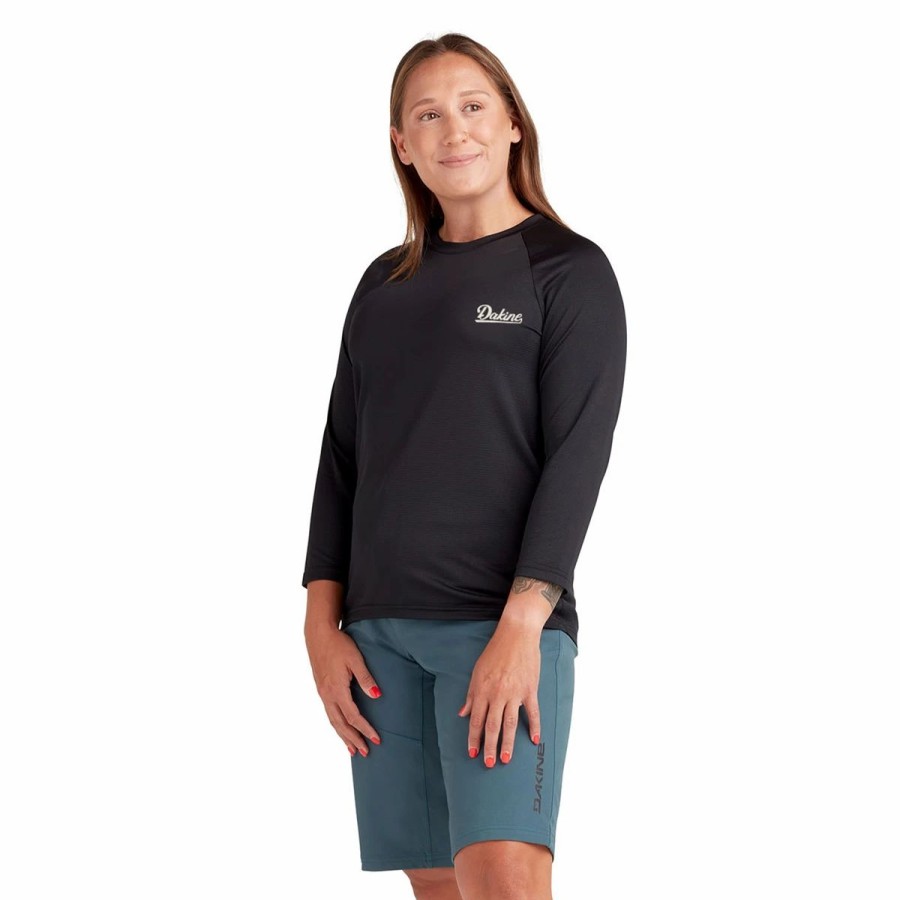 Bike Shirts & Jerseys * | Dakine Syncline 3/4 Women'S Bike Jersey 2022 Black