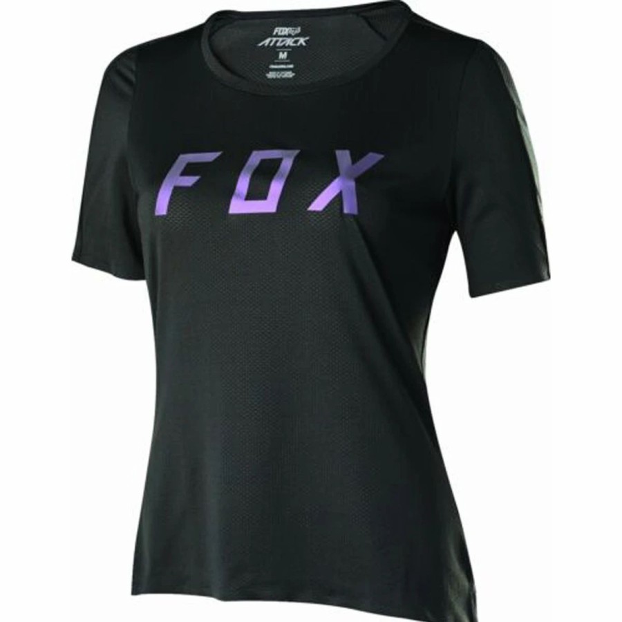 Bike Shirts & Jerseys * | Fox Racing Fox Attack Women'S Jersey Black Xl