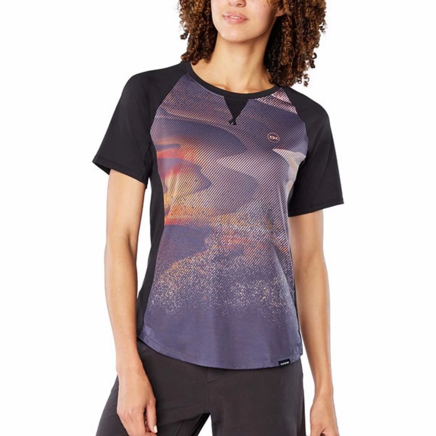 Bike Shirts & Jerseys * | Dakine Cadence S/S Women'S Jersey Electric Dune