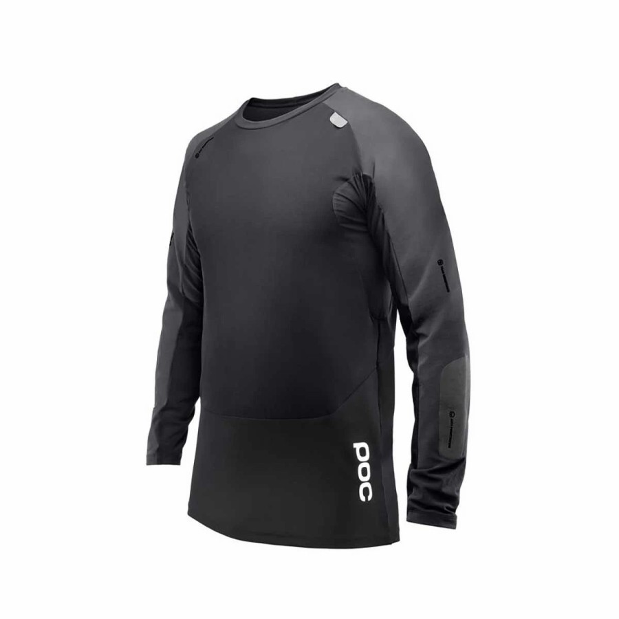 Bike Shirts & Jerseys * | Poc Resistance Pro Dh Jersey Carbon Black