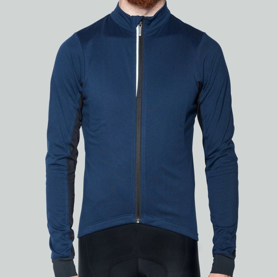 Bike Shirts & Jerseys * | Bellwether Men'S Thermal L/S Jersey Navy