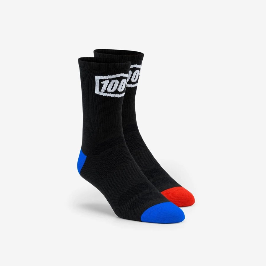 Bike Socks * | 100% Terrain Mtb Performance Socks 2022 Black