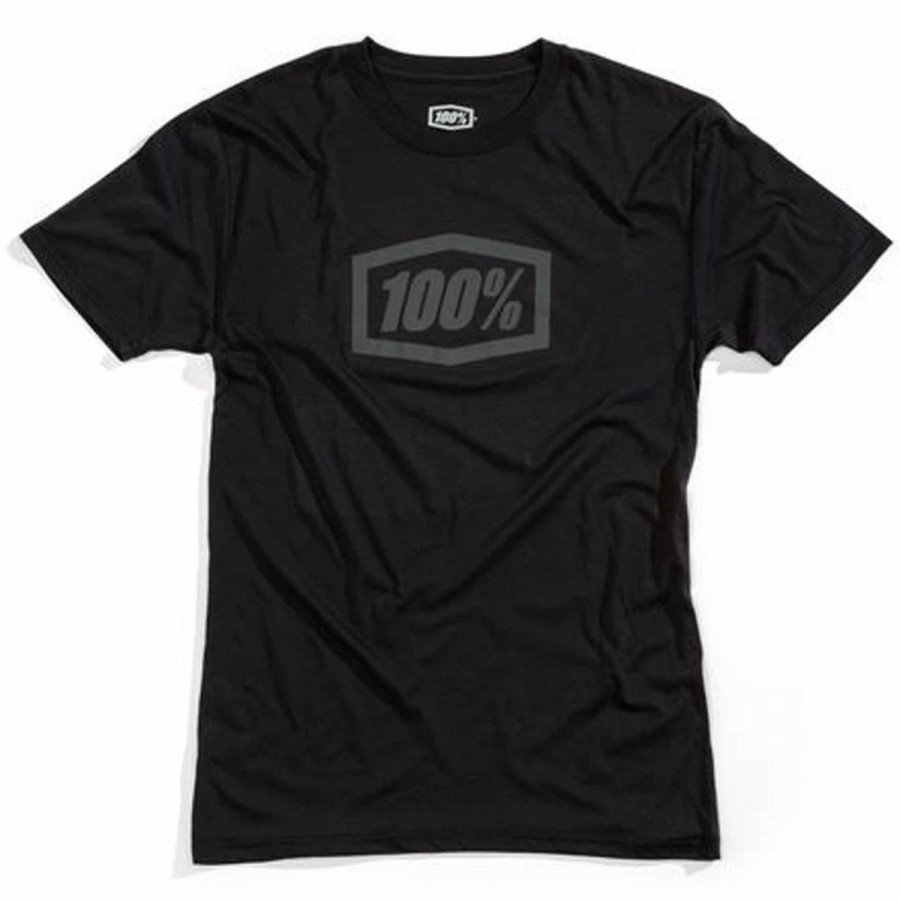 Bike Shirts & Jerseys * | 100% Essential Tech T-Shirt 2022 Black/Grey