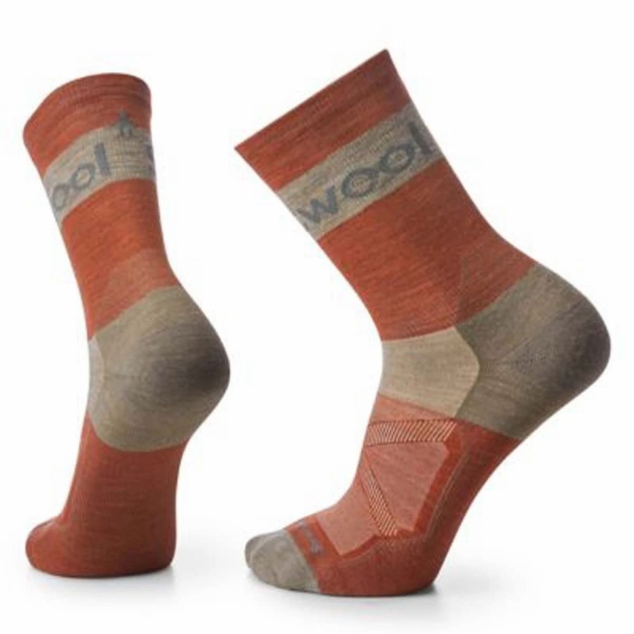 Bike Socks * | Smartwool Bike Zero Cushion Stripe Crew Socks 2023 Picante