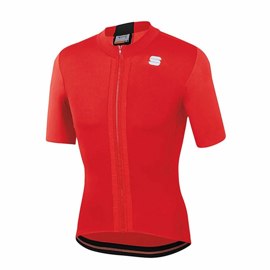 Bike Shirts & Jerseys * | Sportful Strike Short Sleeve Cycling Jersey Red Black