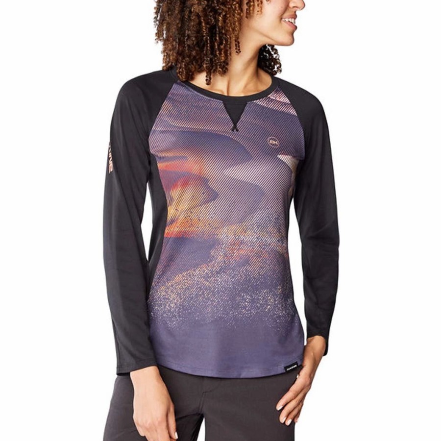 Bike Shirts & Jerseys * | Dakine Xena L/S Women'S Jersey Electric Dune