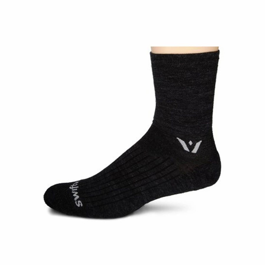 Bike Socks * | Swiftwick Pursuit Four Cycling Socks 3-Pack Gray