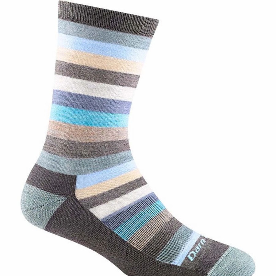 Bike Socks * | Darn Tough Mystic Stripe Crew Lightweight With Cushion Women'S Socks