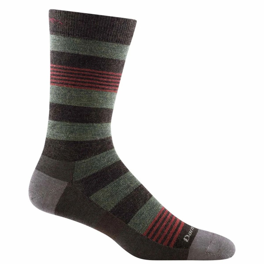 Bike Socks * | Darn Tough Oxford Crew Lightweight Men'S Socks