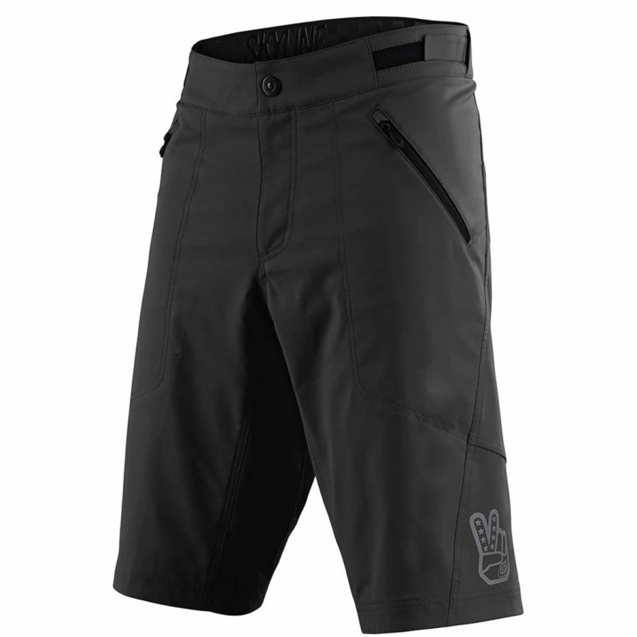 Bike Shorts & Bibs * | Troy Lee Designs Skyline Short With Liner Men'S Solid Black