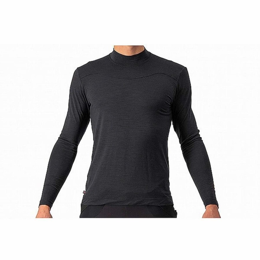 Bike Shirts & Jerseys * | Castelli Bandito Wool Long Sleeve Baselayer Black