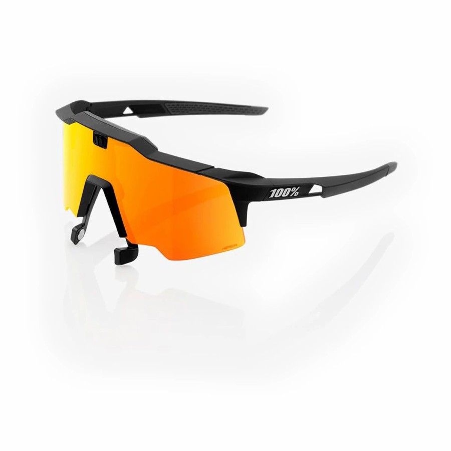 Bike Sunglasses & Bike Goggles * | 100% Speedcraft Air Soft Tact Black Hiper Red Damaged Packaging